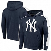 Men's New York Yankees Fanatics Branded Iconic Fleece Pullover Hoodie Navy & White,baseball caps,new era cap wholesale,wholesale hats